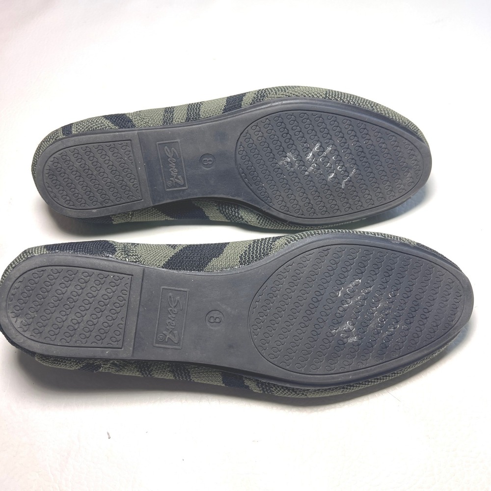 Seven7 Camo Knit Loafers Womens 8 Olive Green Camouflage Slip On Flats Casual - Picture 7 of 8
